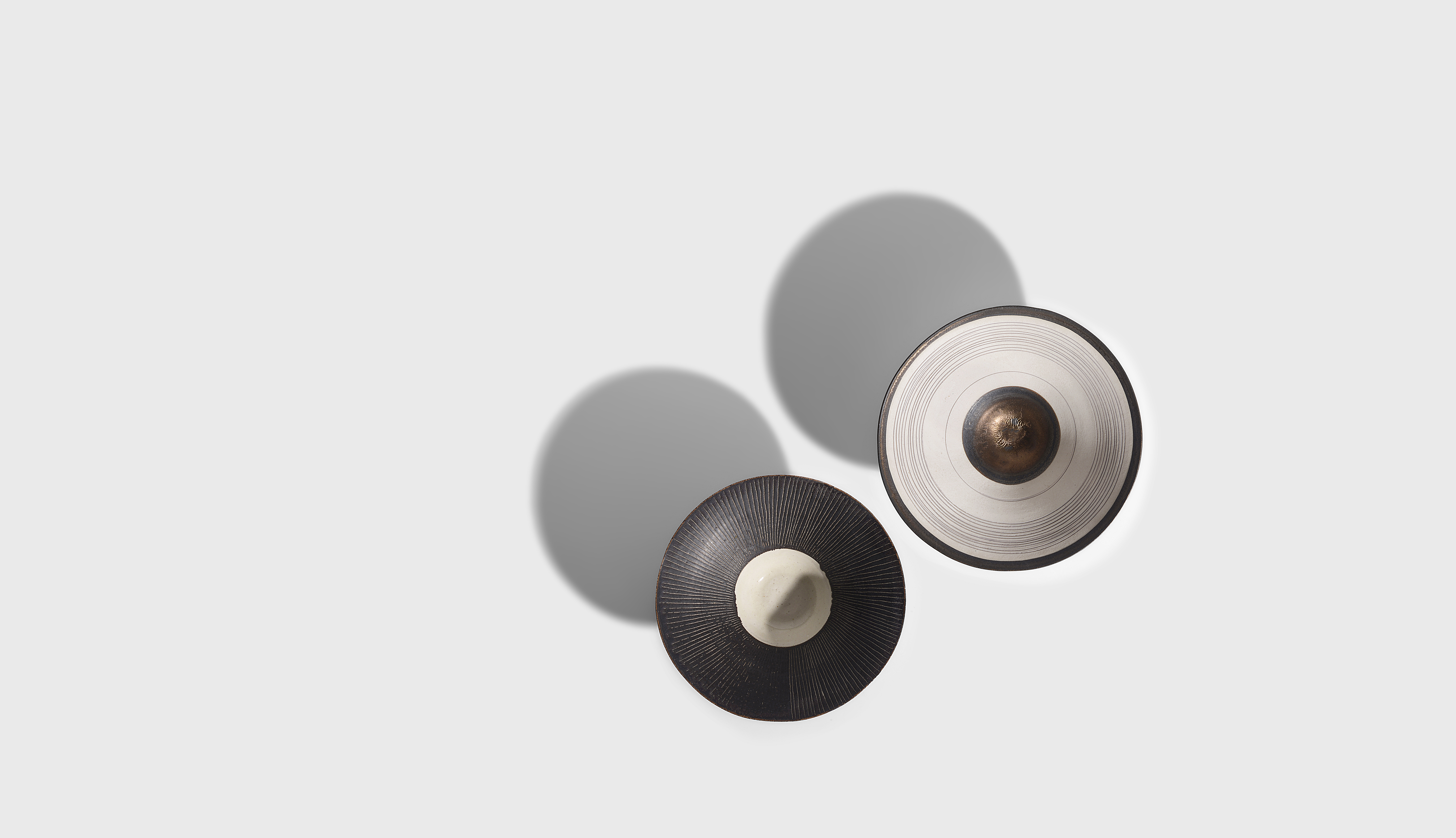 Lucie Rie | Flared Bowl, circa 1974 & Small Flared Bowl, circa 1962